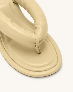 Talia Puffed Sandal - Butter