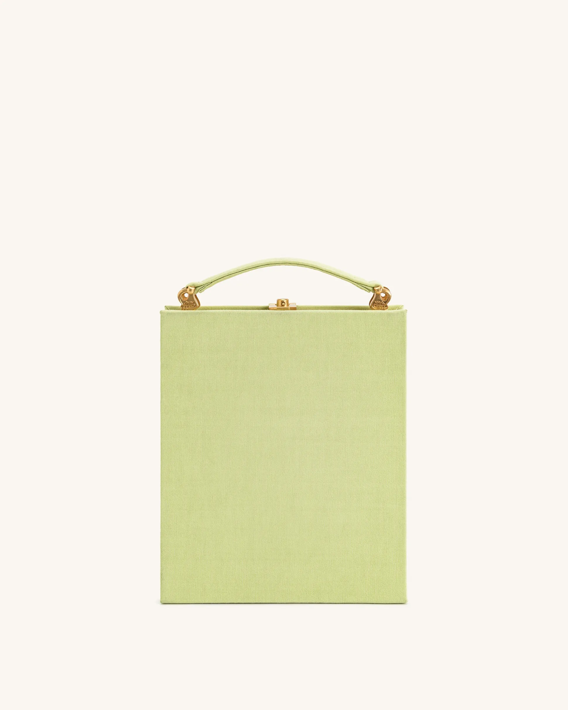 Taya-Puppy Pattern Book Shape Clutch Bag - Light Green