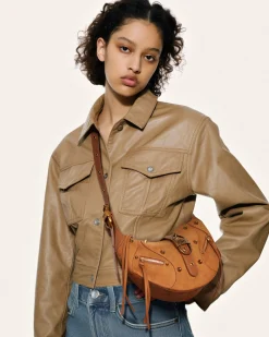 Tessa Suede Shoulder Bag - Camel