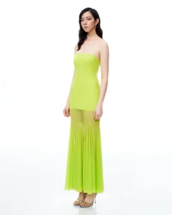 Thalassa Mesh Dress - Lime Green