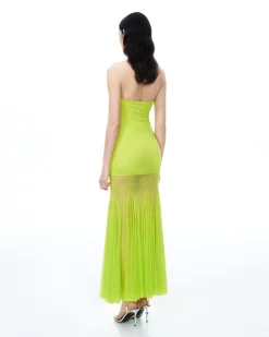 Thalassa Mesh Dress - Lime Green