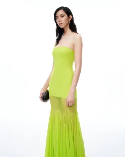 Thalassa Mesh Dress - Lime Green