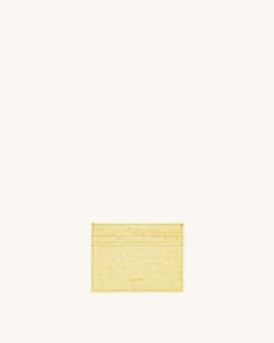 The Card Holder - Light Yellow Croc