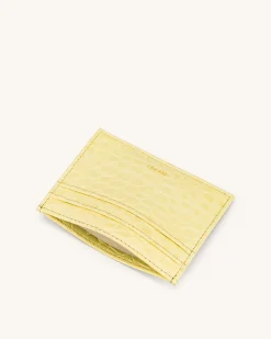 The Card Holder - Light Yellow Croc