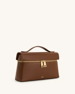 Thea Top Handle Bag - Brown