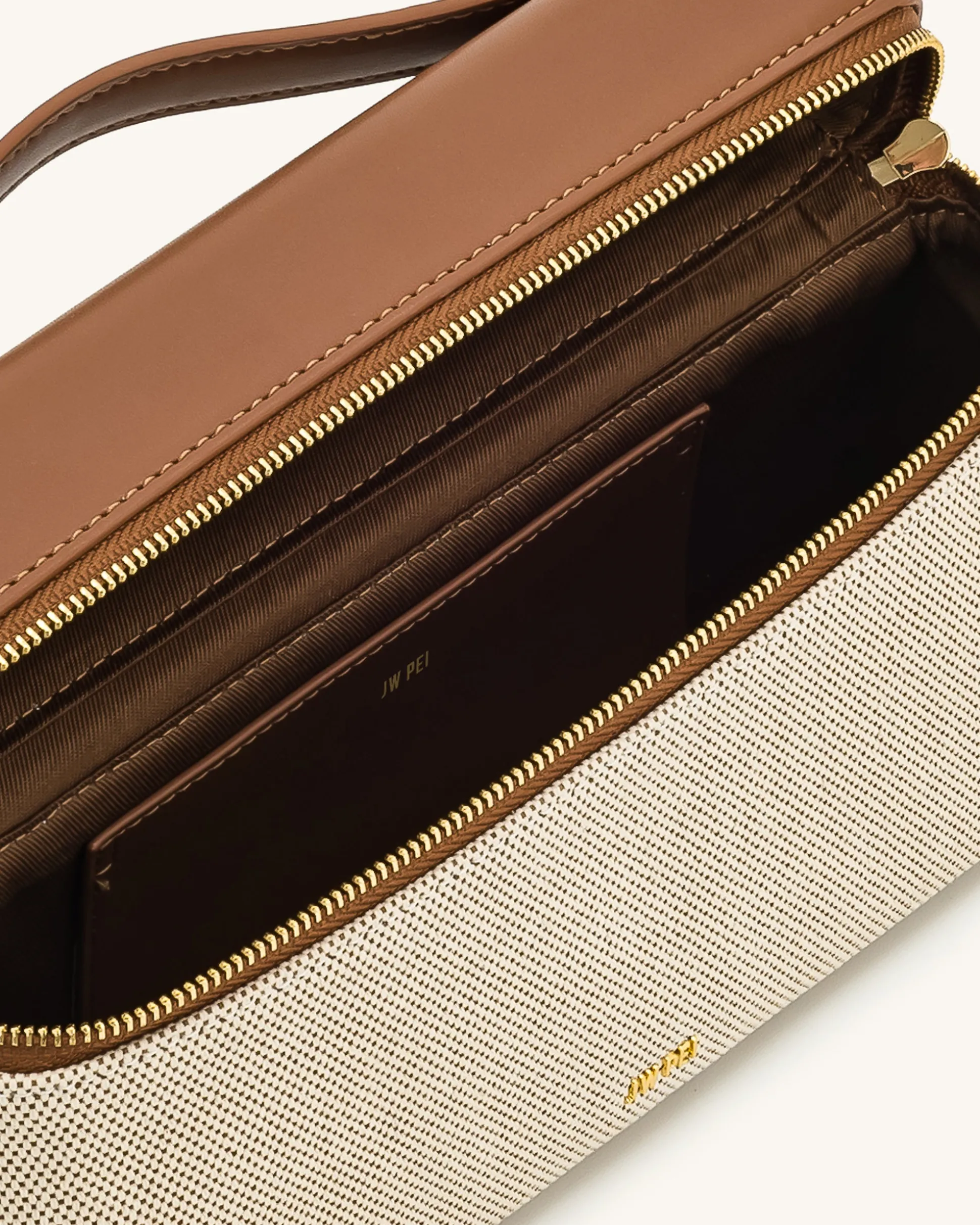Thea Top Handle Bag - Brown Canvas