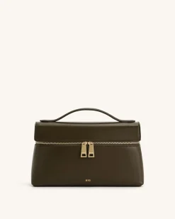 Thea Top Handle Bag - Dark Olive