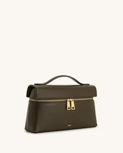 Thea Top Handle Bag - Dark Olive