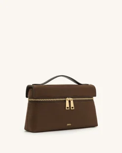 Thea Top Handle Bag - Mocha Brown