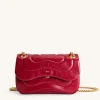Tina Quilted Chain Crossbody - Claret