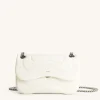 Tina Quilted Chain Crossbody - Ivory