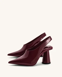 Vivovr High Heel Pumps - Burgundy