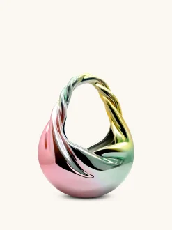 Willow Twist Crescent Top Handle Bag - Multicolor