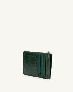 Women's Zipped Card Holder - Vegan Leather - JW PEI