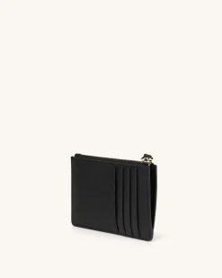 Women's Zipped Card Holder - Vegan Leather - JW PEI