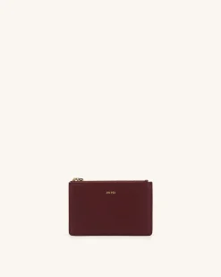 Women's Zipped Card Holder - Vegan Leather - JW PEI