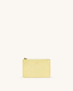 Women's Zipped Card Holder - Vegan Leather - JW PEI