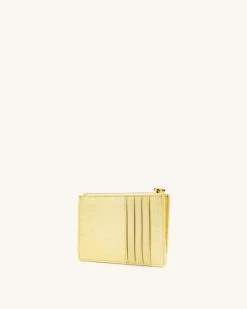 Women's Zipped Card Holder - Vegan Leather - JW PEI