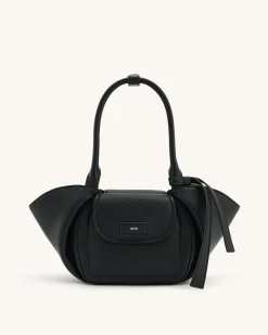 Zoey Pockets Shoulder Bag - Black