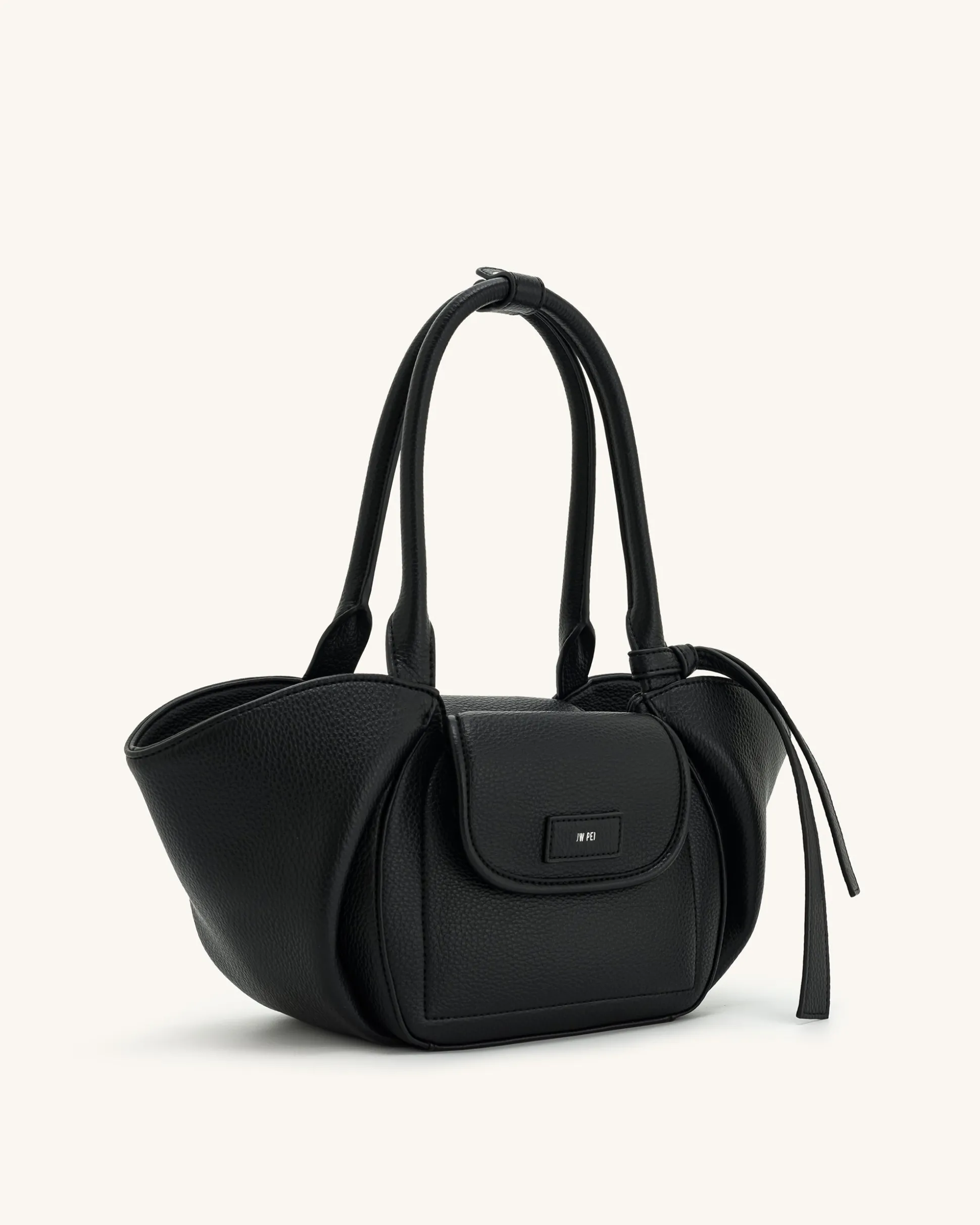 Zoey Pockets Shoulder Bag - Black